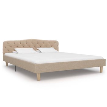 Rama łóżka beżowa, bez materaca, 160x200  - vidaXL