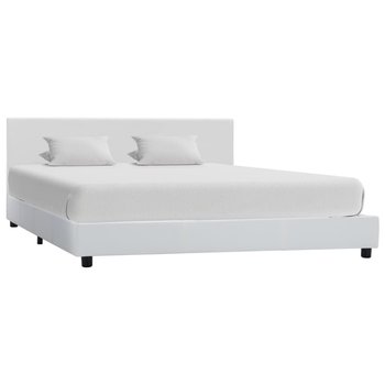 Rama łóżka biała, bez materaca, 140x200  - vidaXL