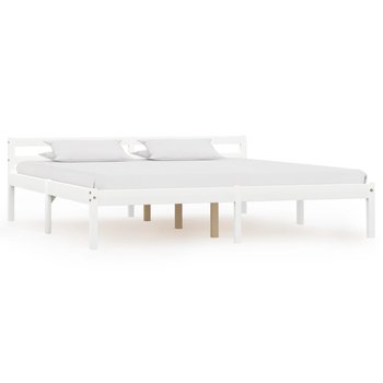 Rama łóżka biała, bez materaca, 160x200  - vidaXL