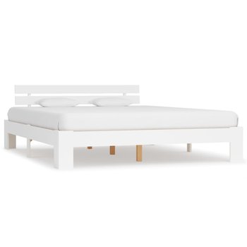 Rama łóżka biała, bez materaca, 160x200  - vidaXL