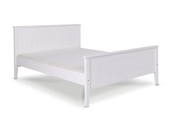 Rama łóżka biały, 101x102x206  - Konsimo
