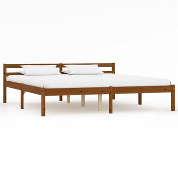 Rama łóżka brązowa, bez materaca, 160x200  - vidaXL