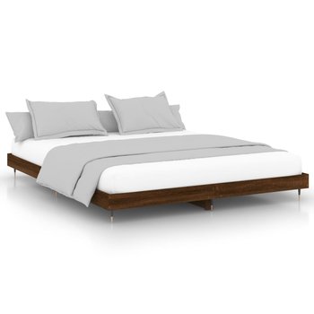 Rama łóżka brązowy dąb 203x203x20 cm - Zakito Europe