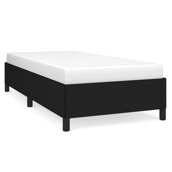 Rama łóżka czarna 193x93x35 cm - tkanina, sklejka / AAALOE - Zakito Home