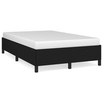 Rama łóżka - czarna, aksamit, 203x123x35 cm / AAALOE