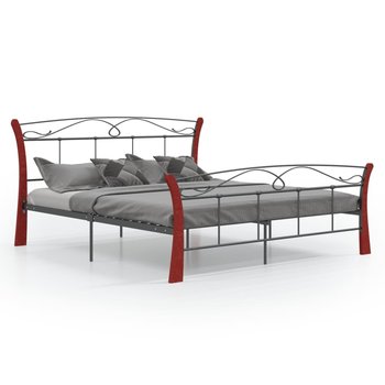Rama łóżka, czarna, VidaXL, metalowa, 160x200 cm - vidaXL