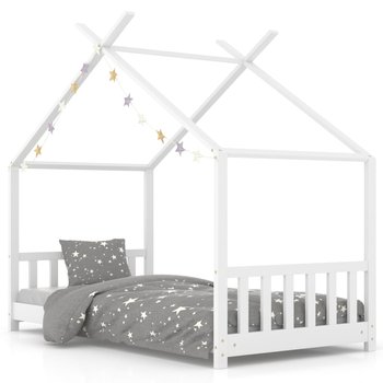 Rama łóżka domek dla dzieci 70x140 biały - Inna marka