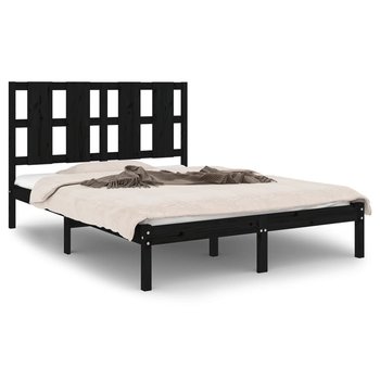 Rama łóżka drewniana 120x200 czarna / AAALOE - Zakito Home
