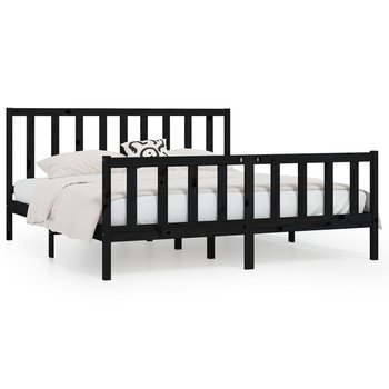 Rama łóżka drewniana 180x200 czarna - Zakito Europe