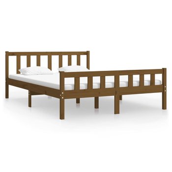 Rama łóżka drewniana, 195,5 x 125,5 x 69,5 cm, kol - Zakito