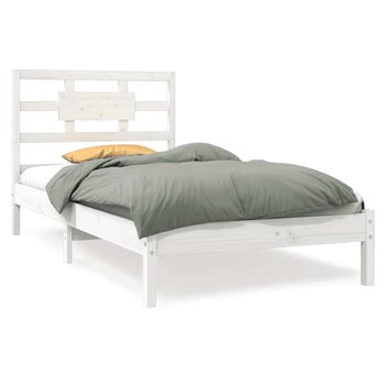 Rama łóżka drewniana 195,5x95,5x100 cm, biały - Zakito