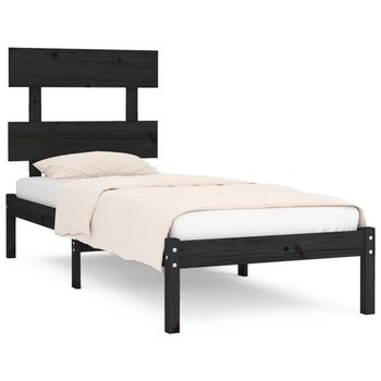 Rama łóżka drewniana 75x190 cm czarna - Zakito Europe