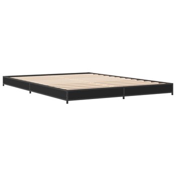 Rama łóżka drewniana czarna 140x200 cm - Zakito
