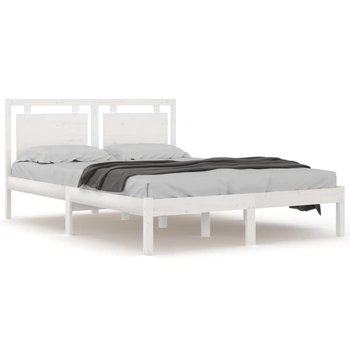 Rama łóżka drewniana sosnowa biała 140x190cm / AAALOE - Inny producent