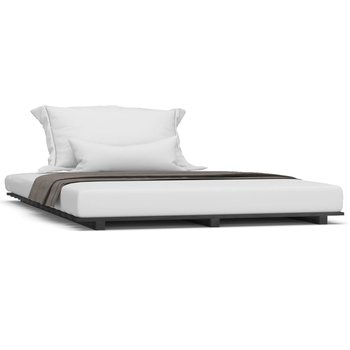 Rama łóżka drewniana sosnowa czarna 135x190 cm - Zakito Europe