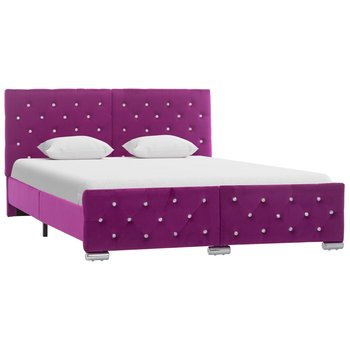 Rama łóżka, fioletowa, VidaXL 140x200 cm - vidaXL