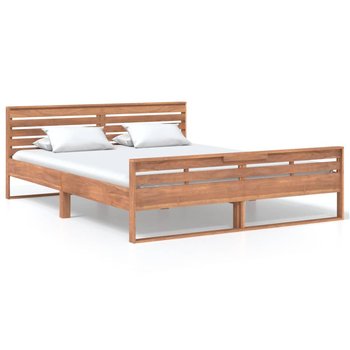 Rama łóżka, lite drewno tekowe, VidaXL, 160x200 cm - vidaXL