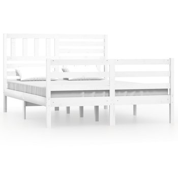 Rama łóżka sosnowa King Size biała 150x200cm - Zakito Europe