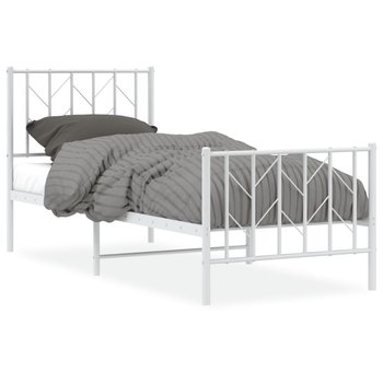 Rama łóżka stalowa 196x80x90 cm biała - Zakito Europe