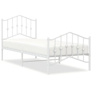 Rama łóżka stalowa biała 196x95x98 cm - Zakito Europe