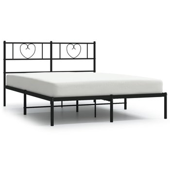 Rama łóżka stalowa czarna 140x200 cm - solidna i e / AAALOE - Zakito Home