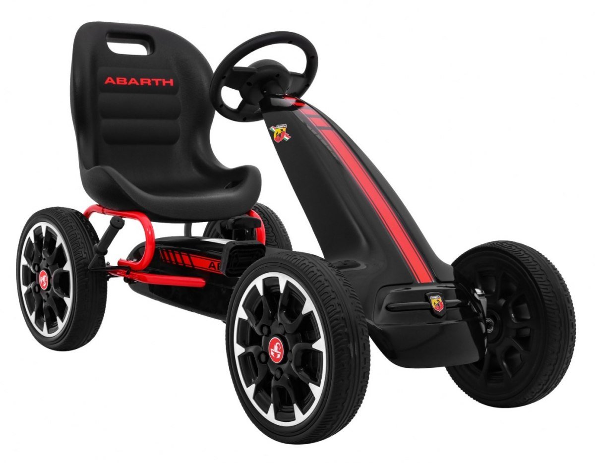 Ramiz, gokart na pedały Abarth, czarny