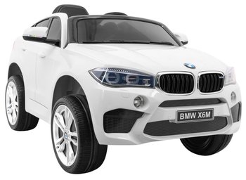Ramiz, pojazd na akumulator BMW X6M, biały - RAMIZ