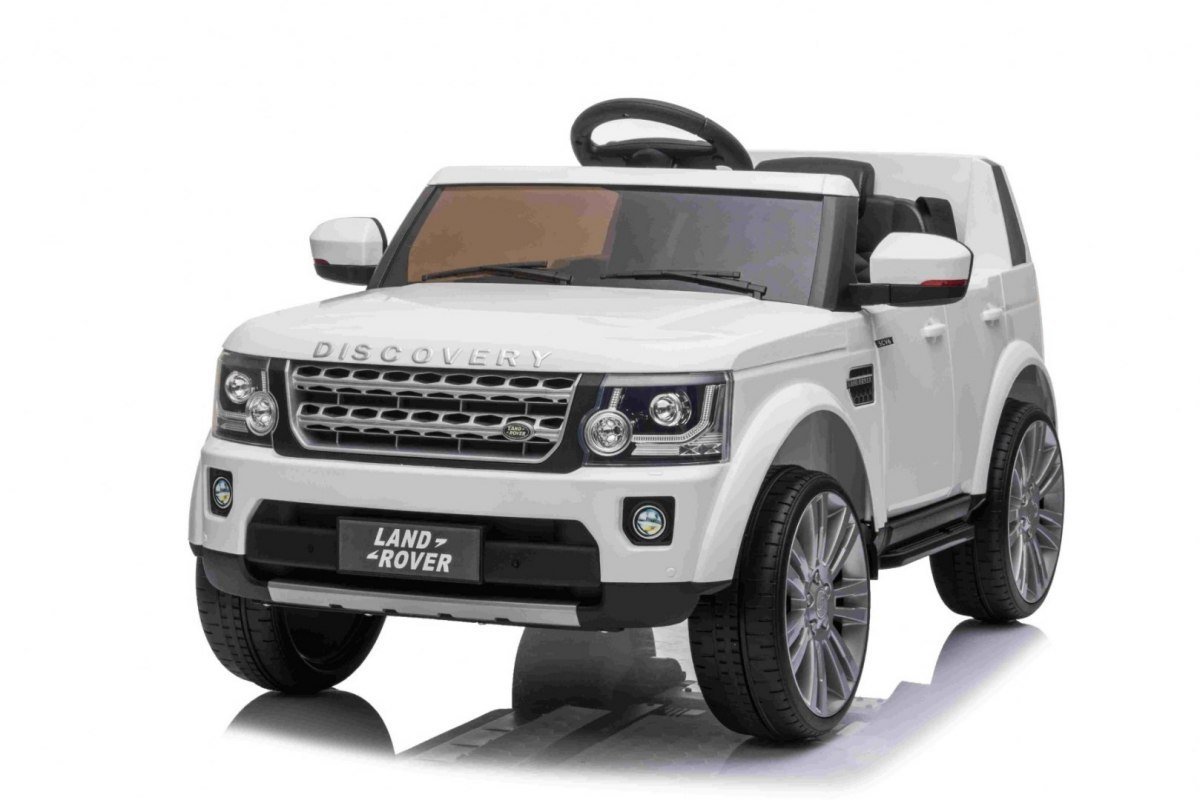 Ramiz, pojazd na akumulator Land Rover Discovery, biały