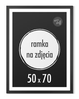 Ramka 50x70 cm B2 Ramki 70x50 foto czarna rama