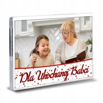 RAMKA akrylowa MAGNES DLA UKOCHANEJ BABCI IMIĘ Wz
