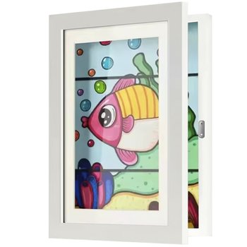 Ramka Artystyczna na Obrazki Dzieci Otwierana A4 Zdjęcia Rysunki Pojemnik KRUZZEL - Iso Trade
