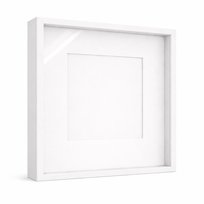 Ramka Głęboka Box 3D 24,5X24,5 Cm Do Rękodzieła Mchu Na Zdjęcia Biała MvLine by Marvit