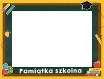 Ramka kartonowa na zdjęcia - 10x15 (10szt.) pamiątka szkolna + napis