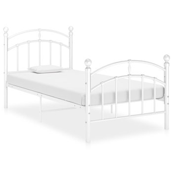 Ramka łóżka metalowa 100x200 biała / AAALOE - Zakito Home