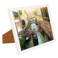 Ramka na dyplom zdjęcie Basic 21x30 A4   stojąca i wisząca biała MDF plexiglas BD art BD art