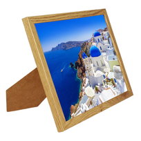 Ramka na dyplom zdjęcie Basic 21x30 A4  stojąca i wisząca dębowa  MDF plexiglas BD art BD art