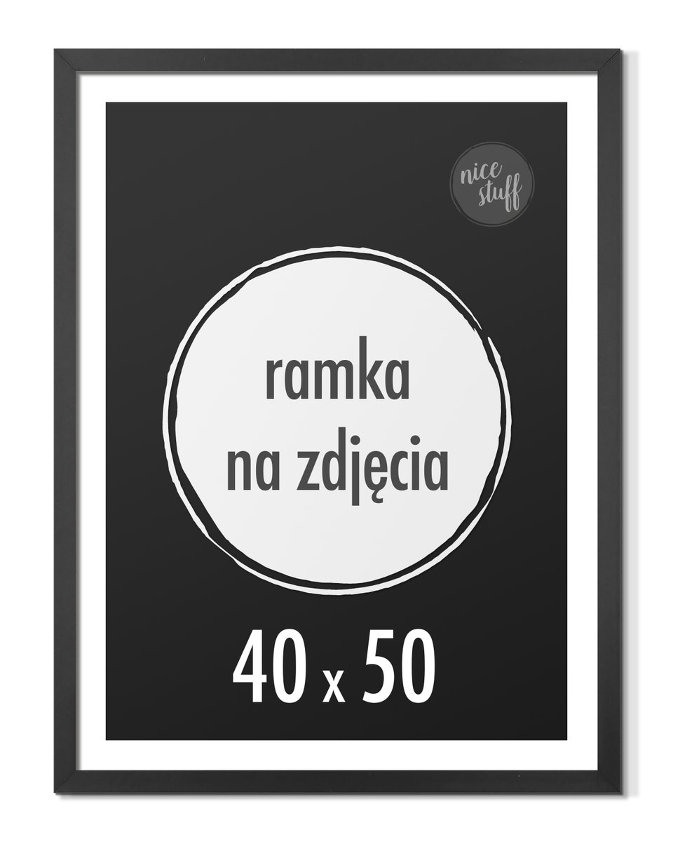 Zdjęcia - Ramka i album na zdjęcia Ramka na plakaty 40x50 cm Ramki foto 50x40 czarna