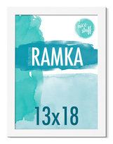 Ramka na zdjęcia 13x18 B6 ramka 13x18 ramki na zdjęcie biała MDF foto rama