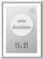 Ramka na zdjęcia 15x21 cm A5 Ramki aluminiowe 21x15 cm srebrna