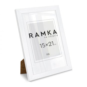 Ramka na zdjęcia 15x21 cm z podpórką Biała na ścianę na zdjecia 21x15 cm - Nice Wall