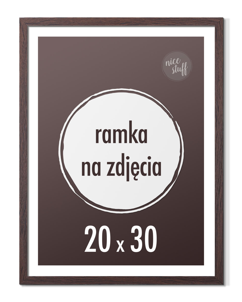 Zdjęcia - Ramka i album na zdjęcia Wenge Ramka na zdjęcia 20x30 cm Ramki 30x20  podpórka 