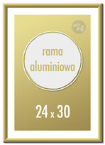 Ramka na zdjęcia 24x30 cm Ramki aluminiowe 30x24 cm złota