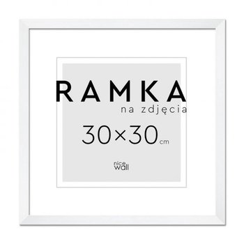 Ramka na zdjęcia 30x30 cm Biała rama na ścianę na zdjecia  - Nice Wall