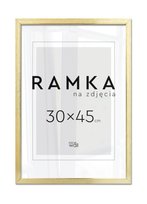 Ramka na zdjęcia 30x45 cm Złota na ścianę na zdjecia 45x30 cm