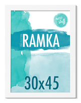 Ramka na zdjęcia 30x45 ramka 30x45 ramki na zdjęcie biała MDF foto rama Nice Stuff