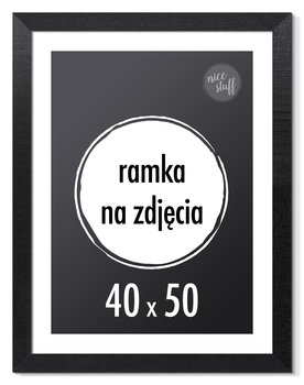 RAMKA NA ZDJĘCIA 40x50 cm ramki 50x40 czarna drewniana sosna - Nice Stuff
