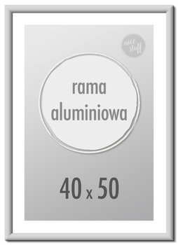 Ramka Na Zdjęcia 40X50 cm Ramki Aluminiowe 50X40 cm Srebrna - Nice Stuff