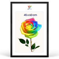 Ramka na zdjęcia 45 x 60 cm czarna, z naturalnego drewna Inna marka