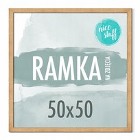 RAMKA NA ZDJĘCIA 50x50 RAMKI NA ZDJĘCIA ZDJĘCIE kwadratowa MDF BRĄZOWA Nice Stuff