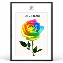 Ramka na zdjęcia 70 x 100 cm czarna, z naturalnego drewna Inna marka